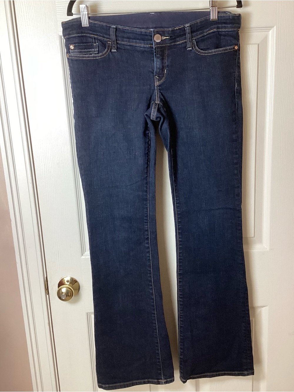 GAP Maternity Stretch Dark Blue Flare Jeans - Size 27/4